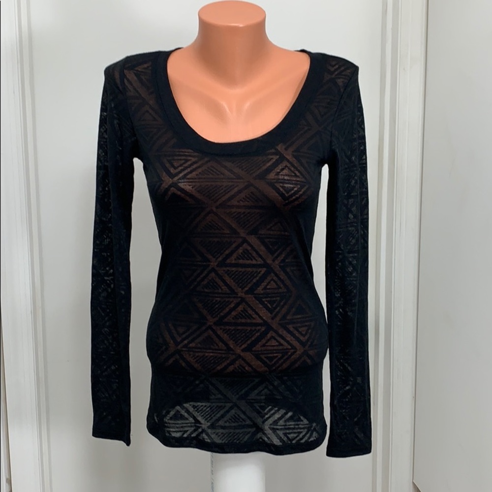 Bozzolo Juniors long sleeve black top medium - Picture 1 of 4